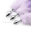 SM Adult Erotic Game Role Play Prop Colour Gradient Tail Anal Plug Gay sexy Butt Dilator Prostate Massager Exotic Accessories