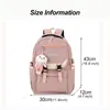 Sac à dos de grande capacité de grande capacité féminin de sacs d'école multi-poche pour adolescentes sacs masculins pour ordinateur portable de voyage sac à dos