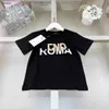 Luxe baby T-shirt Kids Designer Kleding Twee Tone Logo Drukmeisjes Girls Korte mouw Grootte 100-150 cm Boys Tees Summer Child T-shirt 24APRIL