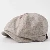 Twoe Berets Old Men Big Size achthoekige hoed Leisure Ivy hoeden Volwassen krantenjongen Cap Big Head Men Plus Size Beret 56-58cm 58-60 cm 60-63cm D240418