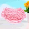 Girl Dresses Baby Ruffle Lace Pure Cotton Panties Diaper Cover For Halloween Size L(Red)