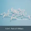 Storage Bottles 1000pcs 0.2ml 0.5ml Transparent Plastic Centrifuge Test Tube Empty Clear Bottle With Graduation Centrifugo Tubo