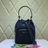 Designer-Fashion Bucket Shoulder Bag Women Drawstring Crossbody Bag Female Messenger Bags Ladies nylon Handbag2587