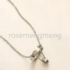 Diamant ketting ketting tijgerhoofd ontwerper sieraden merk brief kettingen hangende choker kristal parel roestvrijstalen ketens mannen vrouwen jubileumgeschenken