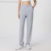 Desginer Als Yoga Aloe Pant Leggings Womens Autumn/Winter New Fitness Running Loose Breattable Sports Straight Wide Leg Pants