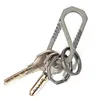 Hållbar titanlegering Keychain Car Keychain Outdoor Carabiner Spring Clip Clip Ryggsäck