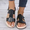 Casual Shoes 2024 Women's Summer Style Fashion Metal Buckle Designer Thick Sole Anti-Slip Slippers Daily Shopping Ladies Sandals