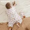 Bache de dormir para niños de 14 años Protección contra el cuello A prueba de viento caluroso 3 Design de cremalleras Mangas extraíbles Baby 25Tog 240415