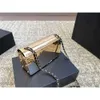 Designer bag square crossbody bag metal chain bag with liner bag for woman CYX041803