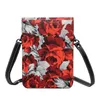 Umhängetaschen Frauen Crossbody Mini Telefontasche Rote Rosen kleine Damen Damen Messenger