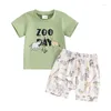 Kleidungssets 2024-03-26 Lioraitiin Sommer Baby Boys Outfit