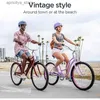 Cyklar Huron Adult Beach Cruiser Bike For Men and Women 26-tums hjul Multipelhastighetsalternativ Stål Steg-ramar L48