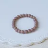 Summer new minimalist and fresh artistic countryside sweet gradient colored beaded ceramic bracelet for women and niche design bracelets