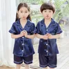 Summer Satin Satin Satin Satin Silk Silk Sets Toddler Girls Ubrania