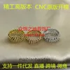 Anéis de jóias de grife de ponta para feminino Carter New V Gold CNC Cabeça Bullet Ring Ring Ring Fashion Style Original 1: 1 com logotipo real