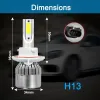 cheapest price COB C6 Real 7600LM 120W LED Car Headlight H1 H3 H4 H7 9003 9004 9005 9006 Kit Hi Lo Light Bulbs 6000K ZZ