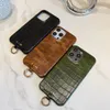 Beautiful iPhone Phone Cases 15 14 Pro Max Luxury Key Holder Leather Crossbody Card Purse Hi Quality 18 17 16 15pro 14pro 13pro 13 Designer Case with Logo Box