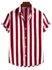 Mens camisa de verão roupas listras verticais gráficas camisetas de impressão 3d