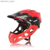 Capsine per ciclismo maschere per cucciolo di mountain bike fuoristrada integrale integrale faccia a faccia a piena bici mtb berretto sportivo sportivo leggero leggero da 58-62 cm Cycling/DH AM FR Helmet L48