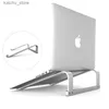 Inne komponenty komputerowe Luksusowe aluminium metalowy metalowy laptop stojak laptopa chłodnica PC Stand Stand Rura przeciwpoślizgowa Obsługa laptopa MacBook Pro Air Y240418