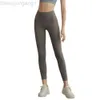 Desginer Alooo Yoga Pant Leggings Suit med upphöjd midja Peach -skinkor Tätt montering Fitness Kvinnor Snabbtorkning Running Sport Suede Pants