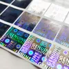 1000pcs 24x24mm orijinal orijinal holografik güvenlik mühür gümüş kurcalama açık etiket garanti protei çıkartma kaldırma kanıtı