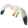 Garden Decorations Decor for Home Mini Seagull Ornament Christmas Fire Place Plastic Desktop Sculpture