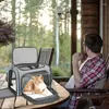 Chat de porte-chien chat transportant un sac pliable en maille portable pour le vélo de voiture voyage sacs respirants camping randonnée