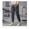Men's Pants Workwear For Men In Spring And Autumn Thin Loose Oversized With Leg Ties Multiple Pockets