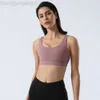 Desginer Als Yoga Aloe Tanks Autumn and Winter Sports Womens Cross Back Shockproof Gathering High Strongth Fitness Tank Top Bra new