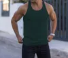 Canotte maschili 2024 Summer Knit Vertical Vertical Fitness Sports Slim Slim I-Vest Men