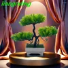 Dekoratif çiçekler evrensel sahne bonsai ağacı simülasyon bitki şişe oturma odası bahçe dekorasyon ile sahte