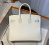 Designer handgefertigt 7A Handtasche Bikns Echtes Leder in limitierter Auflage Cowhide White für WomensBW1x