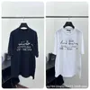 Herren-T-Shirts Designer 2024 Frühlings-/Sommer L-Familie Neu Z Mund Perlenhandwerk gedruckt runden Hals Kurzarm T-Shirt reines Baumwoll High Edition OMB9