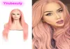 Malaysian Human Hair 13X4 Lace Front Wigs Straight Light Pink Blue Red Lace Front Wigs With Baby Hair Pure Color 1230inch2164004