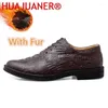 Sapatos casuais oxfords for Men Leather Dress Crocodile Pattern