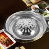 Mugs Stainless Steel Metal Barbecue Pan Bbq Grilling Tray Camping Supply