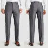 Tuxedos Newest Grey Men Suit Pants Custom Made Cheap Slim Fit Trousers Groom Best Man Formal Wear