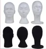 Styrofoam och sammet mannequin huvud hatt peruk hållare svart eller vit stativ display kvinnlig head4161001