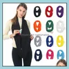 Halsdukar kvinnor halsduk oändliga halsdukar med blixtlås 22 färger lätt ren färg ring halsdukar förvaring bib julklapp c345 d oto4s