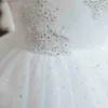 Девушка платья детское платье с блестками цветочное платье 12 м для девочки белое крещение лук -платье дежура 1 год на костюм для принцессы.