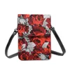 Umhängetaschen Frauen Crossbody Mini Telefontasche Rote Rosen kleine Damen Damen Messenger