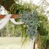 Декоративные цветы искусственная виноградная лоза для садовых украшений на открытом воздухе 75 см шелковой эвкалипт ветвь струна домашняя стена висеть