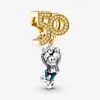 100% 925 Sterling Silver 50 -årsjubileum Dangle Charms Fit Original Europeisk charmarmband Kvinnor Bröllopsengagemang Jewe263m