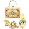 Dress Shoes Nigerian And Matching Bags Italian Ladies To Match Set Decorated With Appliques Party Bag Sets