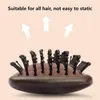 Natural Sandalwood Air Cushion Massage Comb Anti-Static Head Scalp Scraping Smooth Hair Brush for All Hair Styling Tool 240407