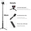 Selfie Monopods Télésine 0,9m Aluminium ALLIAGE SELTIE Stick Monopod Tripod pour GoPro Hero 12 11 10 9 8 7 6 Insta360 DJI OSMO Action pour le téléphone intelligent Y240418