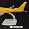 1 250 Metal Aircraft Model Replica DHL Cargo Transporter Airplane Scale Miniature Art Decor Diecast Aviation Collectible Toy 240408