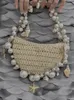 Lady Evening Bags für Frauen Luxusdesigner -Marke Handtaschen und Geldbörsen in gewebter Kette Perlen -Trimm Umhängetasche 240329