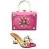 Dress Shoes Nigerian And Matching Bags Italian Ladies To Match Set Decorated With Appliques Party Bag Sets